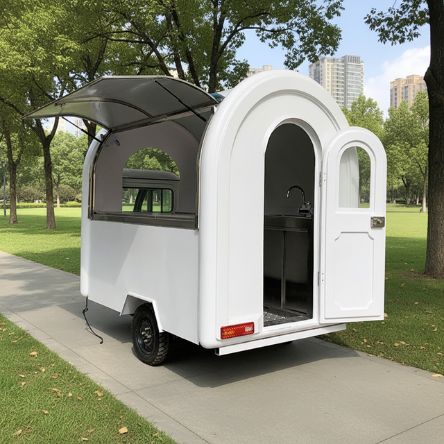 Versatile Concept Food Truck Trailer for Ice Cream Donuts Coffee or Smoothie Businesses