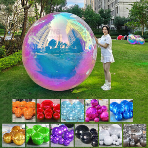 Inflatable Hot Sealed Floating Sphere Mirror <b>Balloon</b> Large Balls <b>Customized</b> Decorative Inflatable Iridescent Mirror Balls - Product Image 4