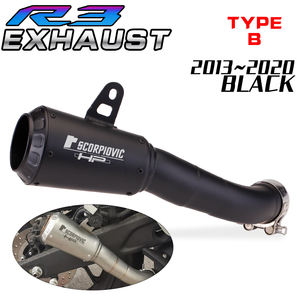 Pour <span class=keywords><strong>YAMAHA</strong></span>-R3-R25-MT05-MT03 moto course Performance échappement course ligne emplacement d'origine moto silencieux - Product Image 3