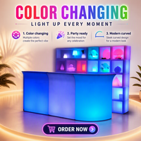 Barre lumineuse LED 110 cm rechargeable 16 couleurs, à pression, pour KTV, restaurant, vente en gros, batterie intégrée