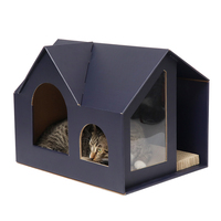 Villa de luxe Chat Maison Papier ondulé Matériel Chat Scratcher Carton