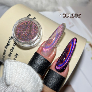 Polvo de Pigmento Magnético Holográfico SH con Efecto Ojo de Gato Arcoíris Unicornio <span class=keywords><strong>para</strong></span> Esmalte de Uñas en Gel, Pigmentos Aurora y Láser Magnéticos - Product Image 2