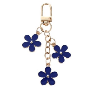 2025 all'ingrosso portachiavi in lega di zinco in metallo colorato con ciondolo fiore fatto da te ciondoli per auto ciondoli per fiori carini accessori regalo - Product Image 5