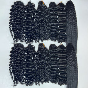 Extensions de cheveux naturels au crochet à plumes douces, invisibles, pré-bouclées, tresses torsadées, effet Body Wave, aspect naturel - Product Image 2