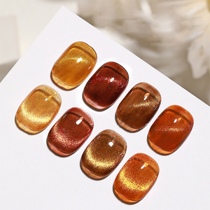 AILANUO 4-color Amber Cat Eye Series <b>Gel</b> <b>Nail</b> Polish Series OEM 15 ml Cat Eye <b>Gel</b> Polish Polish Salon Supplies - Product Image 1