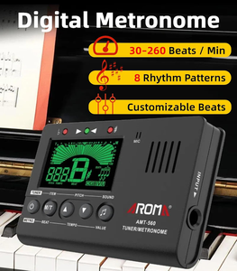 Métronome numérique 3-en-1 avec générateur de tonalité, accordeur chromatique pour guitare, basse, <span class=keywords><strong>violon</strong></span>, ukulélé - Product Image 3