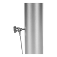 JH-Mech ancre de sable de plage Construction durable Simple à installer Corrosion 2 lb ancre de parapluie en aluminium argenté
