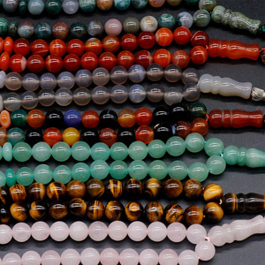 Ingrosso 33 Perline da Preghiera Islamiche Tasbih da 10mm Rosario Musulmano Bracciale in Pietra Naturale con Distanziatore e Nappa - Product Image 2