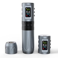 INKONE Torx Steel Draadloze Tattoo Pen, Dubbele Batterij Kleurenscherm, Grensoverschrijdende Bestseller voor Lining en Shading