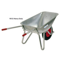 Brouette robuste en acier galvanisé et alliage d'aluminium avec plateau en aluminium, OEM pour outils de chantier