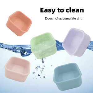 Récipient à vinaigrette en silicone pour petit condiment avec couvercles ensemble de tasses à sauce étanche réutilisable pour le déjeuner et le travail - Product Image 6