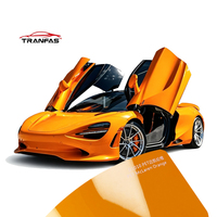 Vinilo Premium Naranja McLaren con Certificación SGS, Autoadhesivo, de Alto Brillo, que Cambia de Color, con una Grosor de 7.5mil, para Envoltura de Automóviles