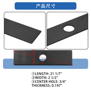 Repuesto de Cuchilla Estándar A18000-10 para Cortacésped Ningbo Quanpin, Compatible con Echo 720237001, Accesorio para Herramientas de Jardín - Product Image 4