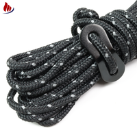 Cordon de parachute tressé haute résistance 550 lb, corde de survie en polyester/nylon, corde de tente, corde de levage