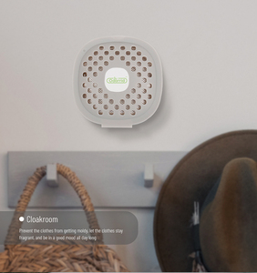 Sac <span class=keywords><strong>d</strong></span>éodorant au charbon de bambou à coller portable en forme de coquille de tortue de 35g, adapté à plusieurs scénarios ménagers - Product Image 3