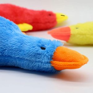 Wholesale Pet Dog Toy Stuffed Duck Soft Squeaky Pet <b>Plush</b> Toy for Dogs Sound Duck <b>Cat</b> Catnip Toy - Product Image 5