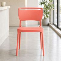 Chaise d'appoint en plastique 4 couleurs pour salle à manger, salon, cuisine, hall d'hôtel, salle d'événements, restaurant
