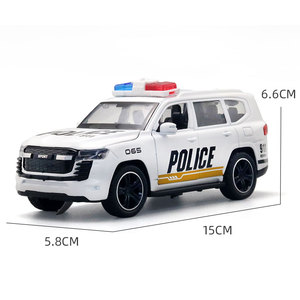 Modellino <span class=keywords><strong>SUV</strong></span> della Polizia Fuoristrada in Lega 1:32 con 4 Porte Apribili e Interni Dettagliati, Auto Giocattolo in Metallo Pressofuso Resistente per Bambini dai 5 Anni in Su - Product Image 2