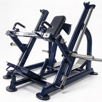 Machine à Rameuse T-Bar à Charge Libre avec Dossier Réglable et Poignées Rotatives, Équipement de Gym Commercial pour l'Entraînement de Force