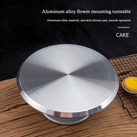 Back party Werkzeug kuchen 12 ''Tisch Drehst änder Rutsch fester Boden Aluminium legierung Herstellung Plattenspieler