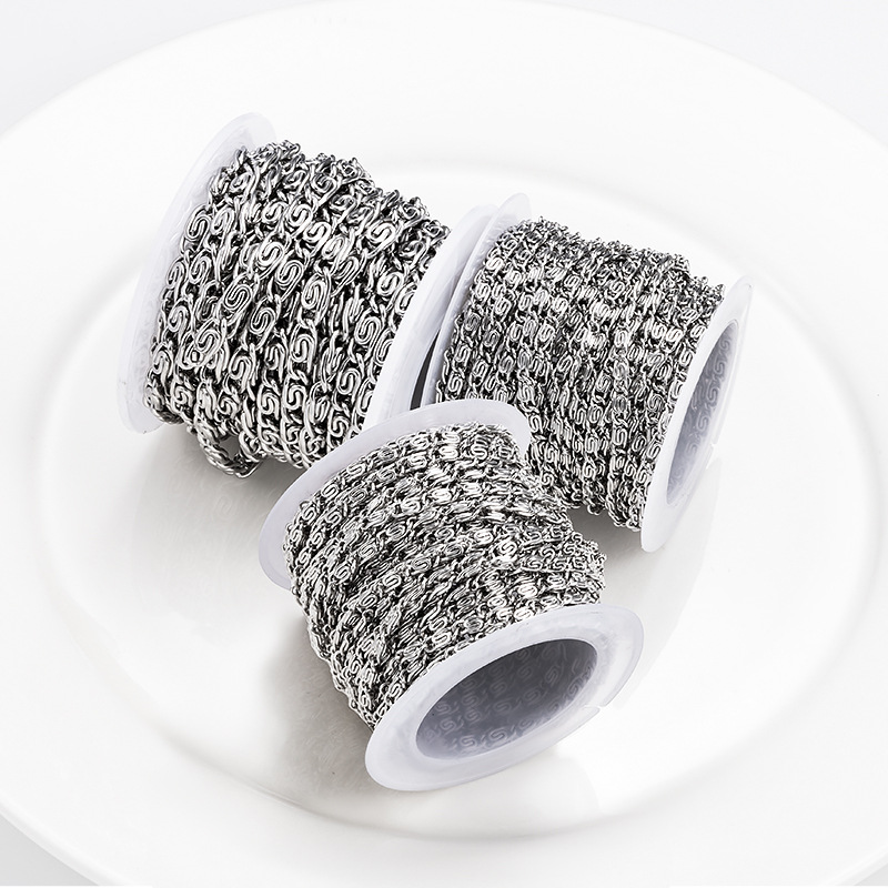 New Design Stainless Steel Chain Jewelry Making Necklace Bracelet Factory Supplies Fashion Chain for DIY Accessories