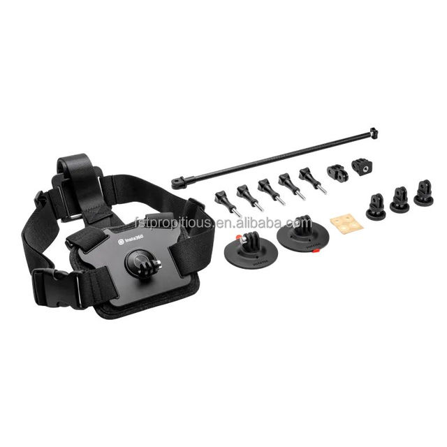 Insta360 Snow Kit Bundle, Level up Your Snow Shots, Chest Strap, Helmet Extension Rod, Flexible Adhesive Mounts, Mounting Parts
