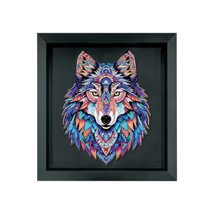 <span class=keywords><strong>Puzzle</strong></span> d'animaux, <span class=keywords><strong>puzzle</strong></span> en bois avec cadre photo, jouet éducatif DIY, puzzles en bois sur le thème du <span class=keywords><strong>loup</strong></span> pour enfants et jeux <span class=keywords><strong>de</strong></span> <span class=keywords><strong>puzzle</strong></span> pour adultes - Product Image 1