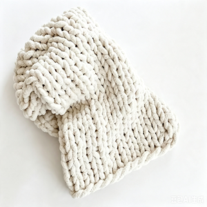 Free Shipping Wholesale Handmade Thick Super Soft Chenille Chunky Yarn Knit <b>Throw</b> Blanket Big Chunky Blanket - Product Image 1