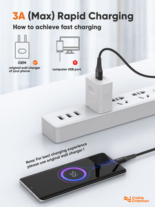 Haute qualité OEM ODM haute vitesse 2.0 a câble de données USB C câble en Nylon Type c câble de charge rapide câble Usb c pour téléphone - Product Image 3