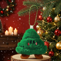 Vente en gros de porte-clés en peluche mignons, décorations d'arbre de Noël, pendentifs pour sacs, petits cadeaux pour enfants et étudiants, accessoires de porte-clés