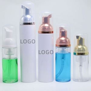 Flacon pompe moussant 30ml 50ml 2oz 80ml 100ml en PET pour cosmétiques et savons – Or rose, blanc, argent - Product Image 1