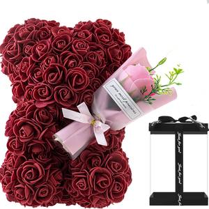 Premium Eco PE Foam Rose Bear Eternal Flower <strong>for</strong> <strong>Valentine</strong> <strong>Gift</strong> Indoor Home Decoration Male Female - Product Image 2