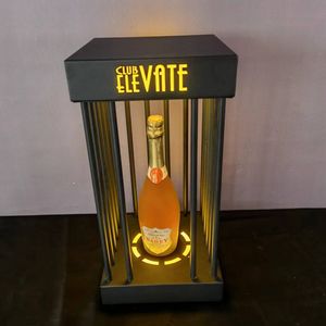 Richshining – bouteille Led en forme de Cage avec Logo personnalisé multicolore, affichage de Cage à Champagne, présentateur de bouteille en acrylique en métal VIP - Product Image 4