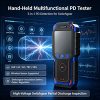 Detector de descargas parciales portátil multimodo, probador de descargas parciales integrado, reconocimiento inteligente de defectos, generación de informes con un solo clic