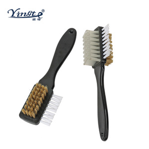 Yinste Multi Functional <b>Shoe</b> Brush Nylon Bristle Three Sided Cleaning Tool For Boots And <b>Shoes</b> - Product Image 1