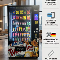 Distributeur automatique de boissons et de snacks à faible entretien avec tiroir coulissant, fonction SDK, gestion basée sur le cloud et surveillance à distance