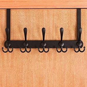 Wekis New Arrival 5 Móc Bạc Kim Loại Giá Áo Treo Quần Áo Hat Khăn Cho Nhà Bếp Phòng Tắm Trong Cửa Móc - Product Image 3