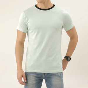 Men's Customized High Quality 100% Cotton Knitted Summer <b>T</b>-<b>Shirt</b> O-Neck Short Sleeve Anti-Wrinkle Regular Fit Casual Design - Product Image 1