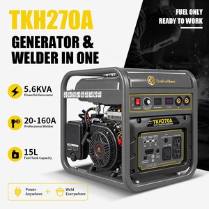 เครื่องเชื่อมแก๊สโซลีน TKH270A กำลังเชื่อม 20-160 แอมป์, เครื่องเชื่อมอาร์ค 3.5KVA 5.6KVA 120V/240V 60Hz สำหรับงานเชื่อมนอกสถานที่ - Product Image 5