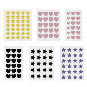 Patchs anti-acné colorés en forme de cœur, fins et respirants, pour peaux grasses et mixtes - Product Image 2