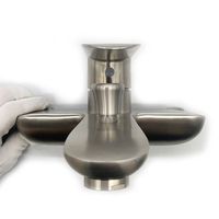 Ensemble de robinetterie de douche et baignoire en acier inoxydable 304 sans plomb, finition brossée, avec mitigeur et douchette à main, vente en gros directe usine pour projets hôteliers