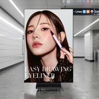 Écran d'affichage LED portable pliable à trois volets, double face, écran d'affichage électronique LED à trois plis, bannière LED à 3 côtés