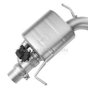 Système d'échappement double quadruple Valvetronic arrière central parfaitement compatible avec <span class=keywords><strong>Audi</strong></span> RSQ8/<span class=keywords><strong>SQ8</strong></span>, en acier inoxydable 304 sur mesure, poli miroir, épaisseur 1,5 mm - Product Image 5