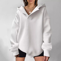 Sudadera con capucha para mujer, de manga larga, holgada, con estampado ecológico, para otoño/invierno, estilo urbano, serigrafiada, al por mayor
