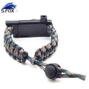 Pulsera Táctica de Supervivencia con Brújula y Cuchillo, para Campismo al Aire Libre, con Cordón de Paracaídas, Capacidad de 550 lb - Product Image 3