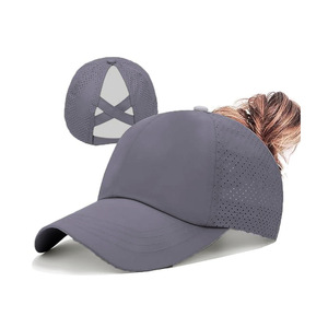 Gorra <span class=keywords><strong>de</strong></span> béisbol <span class=keywords><strong>de</strong></span> 6 paneles con cola <span class=keywords><strong>de</strong></span> caballo cruzada, <span class=keywords><strong>de</strong></span> malla 100% poliéster <span class=keywords><strong>de</strong></span> secado rápido, nueva colección primavera/verano <span class=keywords><strong>para</strong></span> <span class=keywords><strong>mujer</strong></span>, ideal <span class=keywords><strong>para</strong></span> uso casual al aire libre y protección solar. - Product Image 6