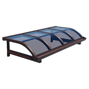 Lámina de policarbonato Xinshiyuan gris, duradera, de diseño moderno para aleros de balcón, toldo, techo, parasol, personalizable - Product Image 3