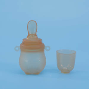 Cuchara de Silicona Suave para Alimentación de Bebés, Biberón con Cuchara para Arroz, Herramienta para Alimentos Complementarios, Tazón para Polvo de Arroz, <span class=keywords><strong>6</strong></span> <span class=keywords><strong>Meses</strong></span>+ - Product Image 2