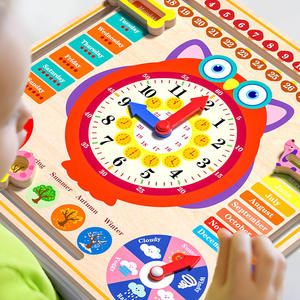 Calendario in Legno Montessori per Bambini, Orologio Meteorologico, Gioco da Tavolo Educativo per l'Apprendimento Cognitivo Precoce, Regalo per Bambini e Bambine - Product Image 5