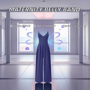 Mono de Maternidad Protector para Embarazadas, de Fibra Plateada, Transpirable, Antiestático, con Protección EMF, Hasta el Tobillo, para Adultos - Product Image 2